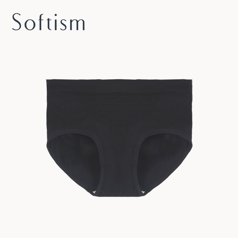 贈品【Softism】3D蜂巢暖宮褲黑色1件