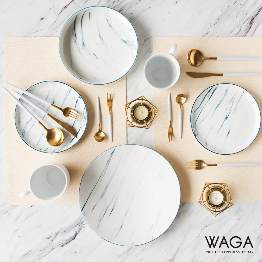 【WAGA】愛蜜限定大理石雲紋西餐組