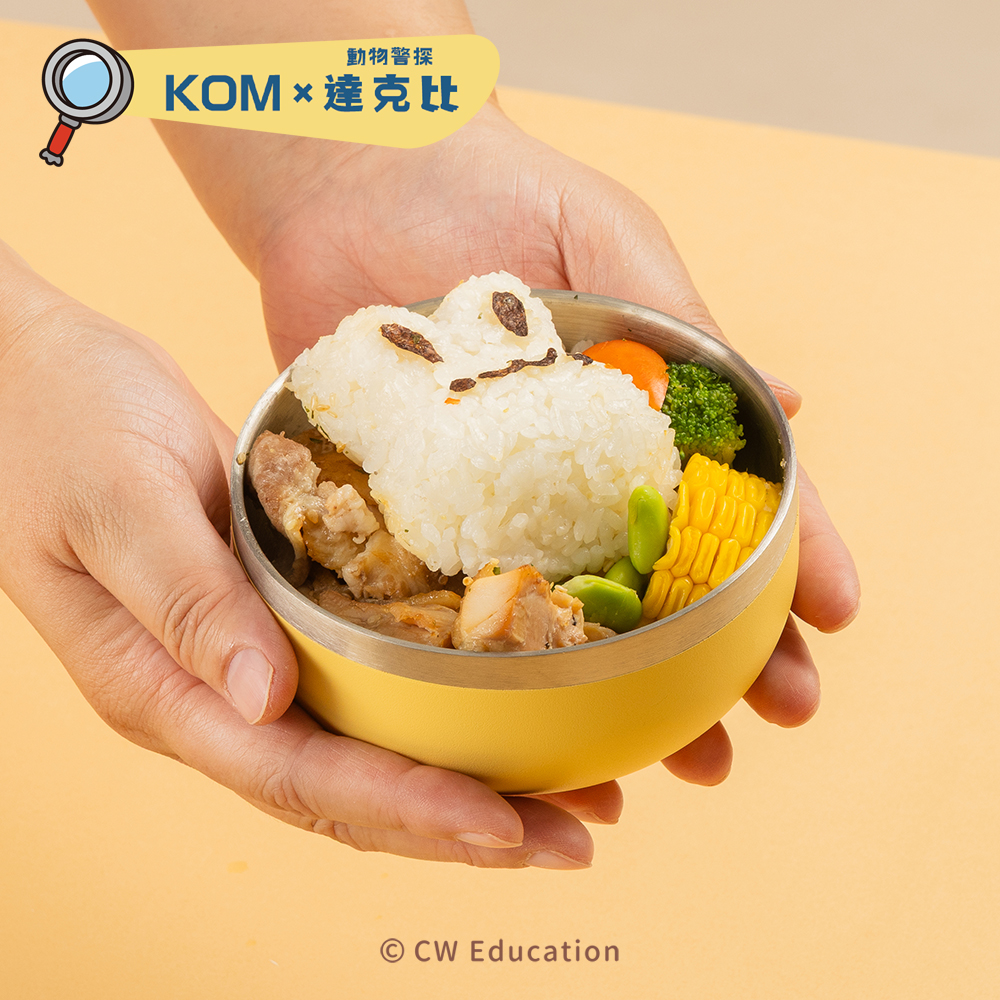 KOM】達克比- 316不鏽鋼磨砂兒童隔熱碗（附彩色304圓匙＋DIY餐碗貼紙） | meimaii 美賣, image size:1000x1000