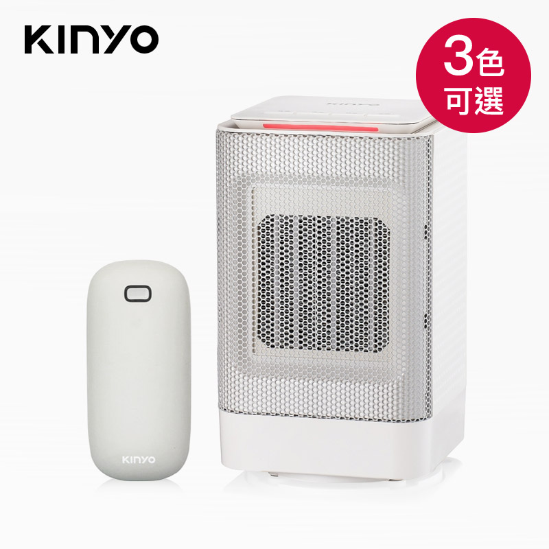 【KINYO】迷你陶瓷電暖器EH-100+【KINYO】充電式暖暖寶HDW-6766