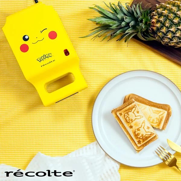 【recolte】日本麗克特 皮卡丘三明治機 (加贈7-11禮券200元)