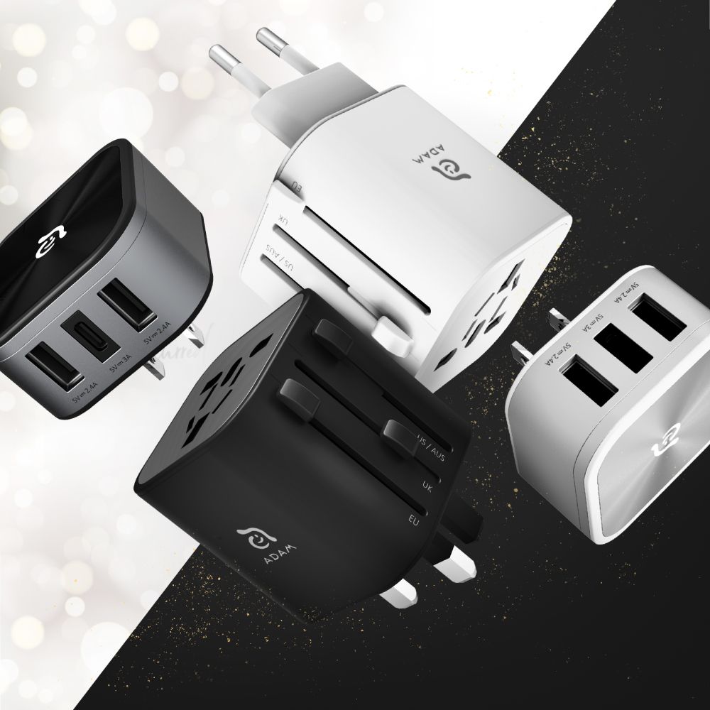 Adam Elements Omnia T3 旅行萬用充電轉接頭附usb轉接頭 Meimaii