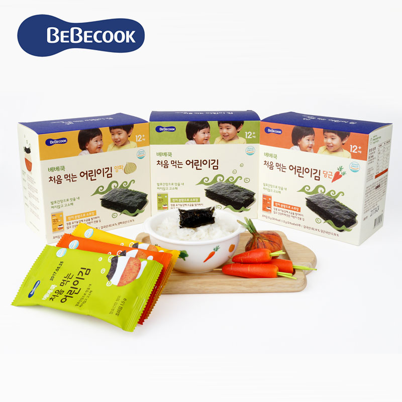 【BEBECOOK】 韓國智慧媽媽海苔3入組