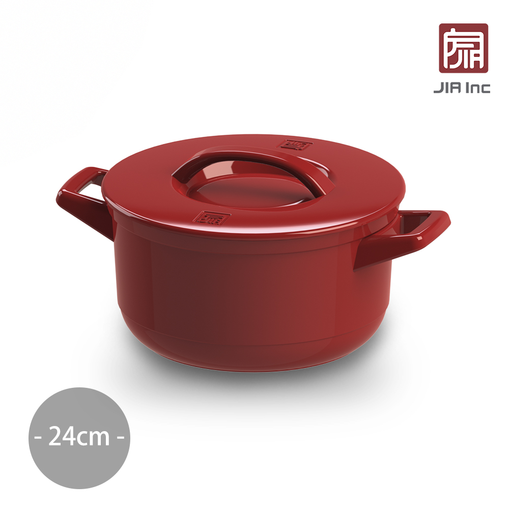 【JIA】Ceraglaze晶釉瓷雙耳鍋 (24cm)(加贈好禮)