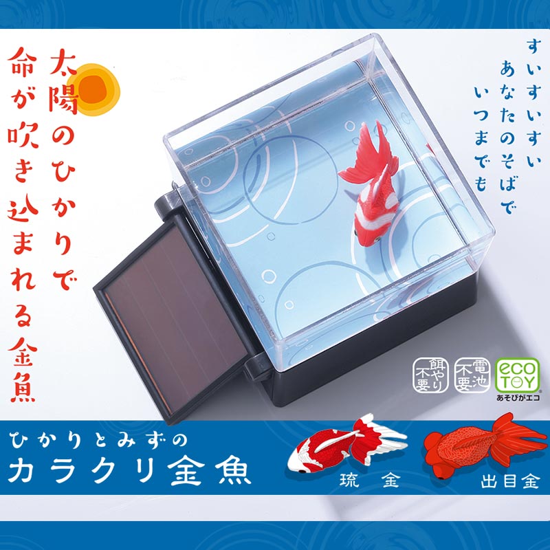 【日本TAKARA TOMY】太陽能金魚 悠遊金魚樂 ( 琉金/出目金)