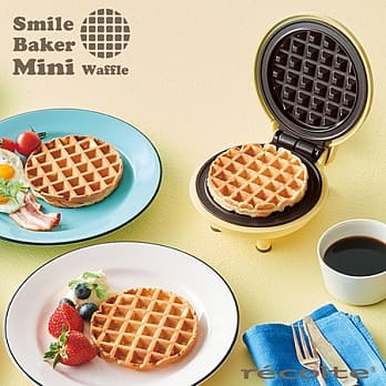 【 recolte 】日本麗克特 Mini 迷你鬆餅機檸檬黃-格子❤加贈好禮