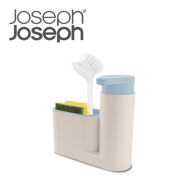 【Joseph Joseph】 流理台清潔收納小幫手兩件組(灰藍限定版)