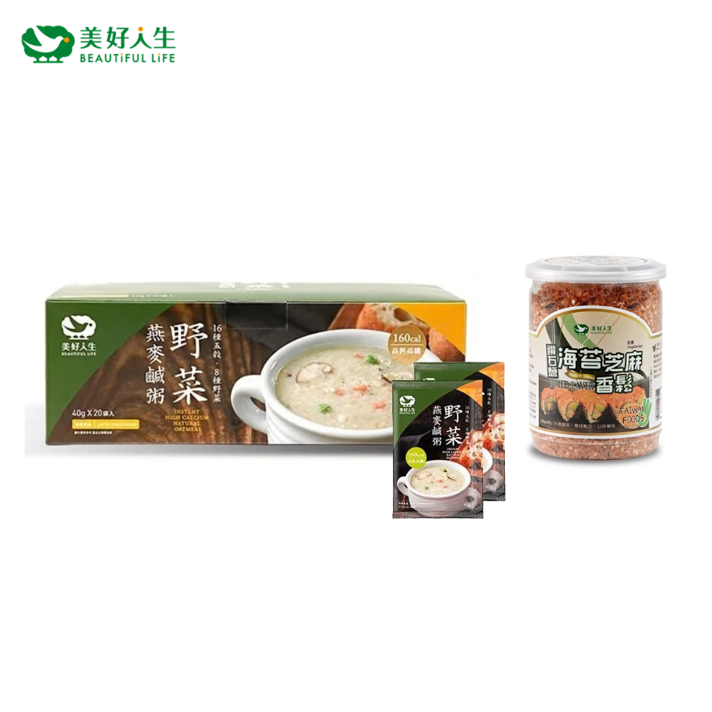 【美好人生】燕麥鹹粥+海苔香鬆